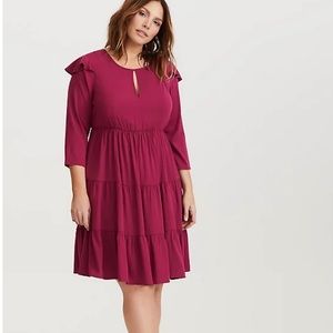 Torrid Ruffles Skater dress size 3